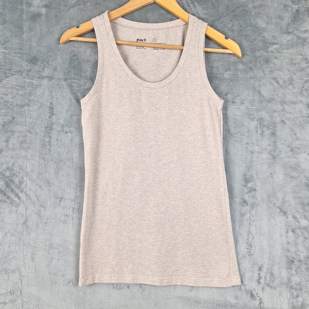 Pact Tank Top Womens Medium Organic Cotton Minimalist Granola Casual Sustainable
